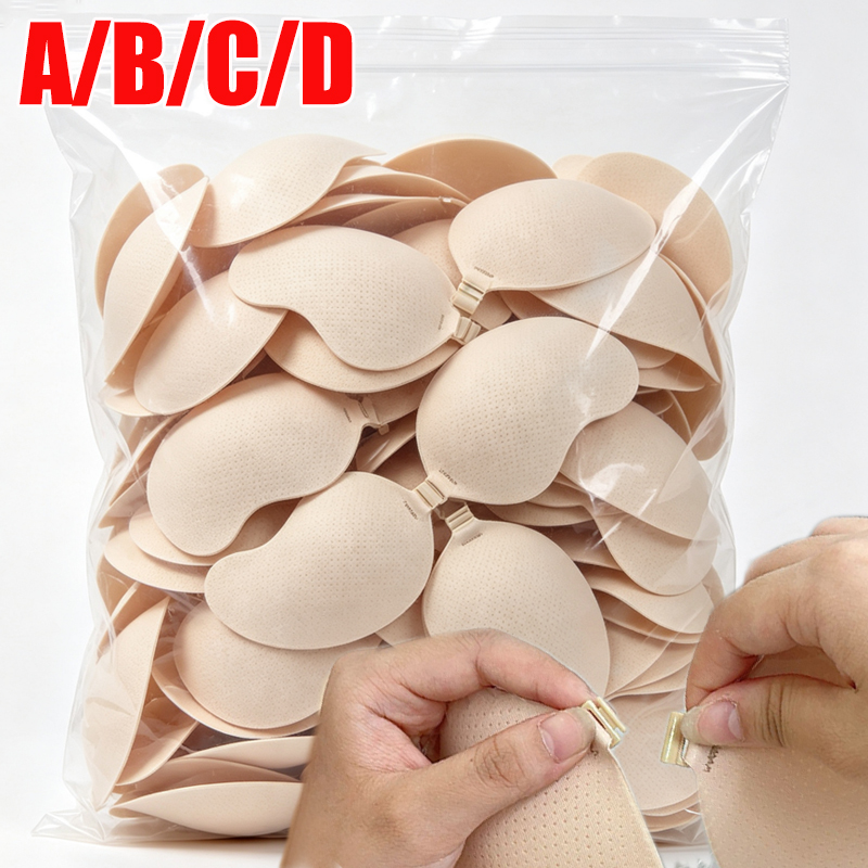 Silicone Bra Adhesive - 女性用バックレスインビジブルプッシュアップブラ、ストラップレスブラ、シームレスフロントクロージャーブラレット下着、シリコン製自己粘着ブラパッド