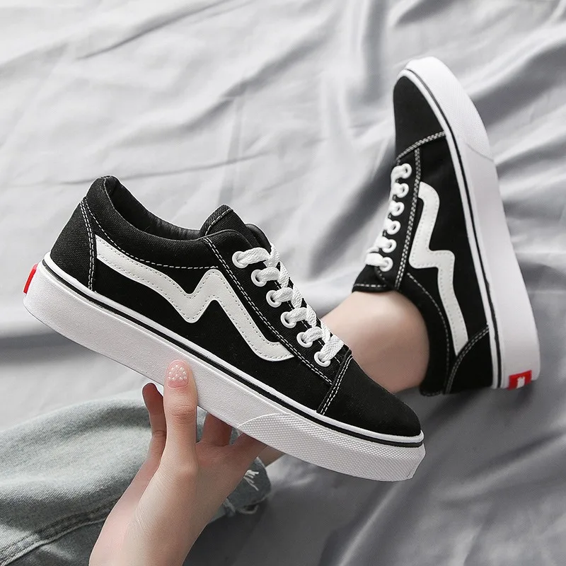Vans Shoes Old Skool - 若者向けのキャンバスウォーキングシューズ,学生向けのカジュアルなランニングスニーカー,アウトドアスポーツ,テニス,春と秋