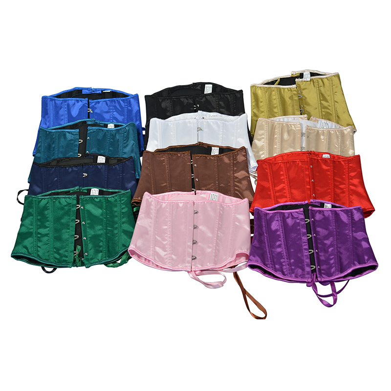 Corset Waist Cinch - 女性用サテンアンダーバストコルセット,スリミングウエストコルセット,ボディシェイパー,レースアップビスチェ,セクシーランジェリー,2025