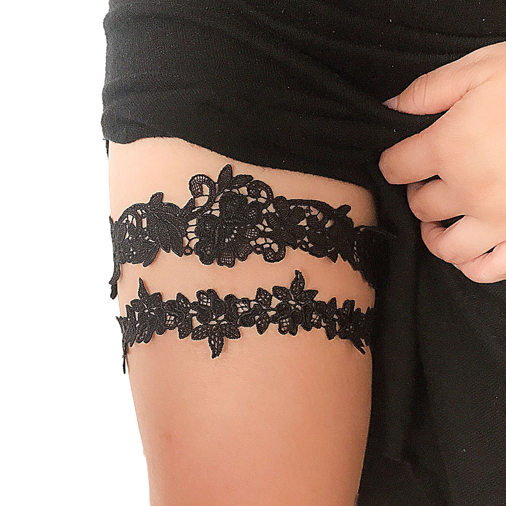 女性のためのセクシーなソフトレースガーターベルト,ブライダル - Garter Belt Set のレビューと価格