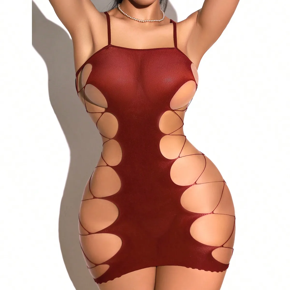 新しいファッションレディースボディストッキング Tinghs - Bodystocking Fishnet のレビューと価格