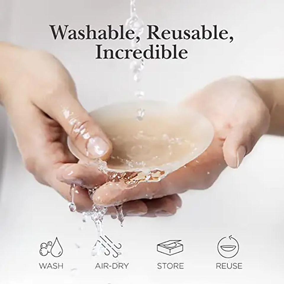 再利用可能なシリコン粘着ニップルカバー、見えないブラパッド、 - Silicone Bra Adhesive のレビューと価格