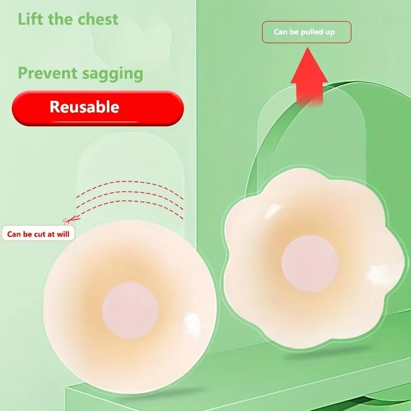 女性のためのシリコン乳首カバー,目に見えないステッカー,パッ - Silicone Bra Adhesive のレビューと価格