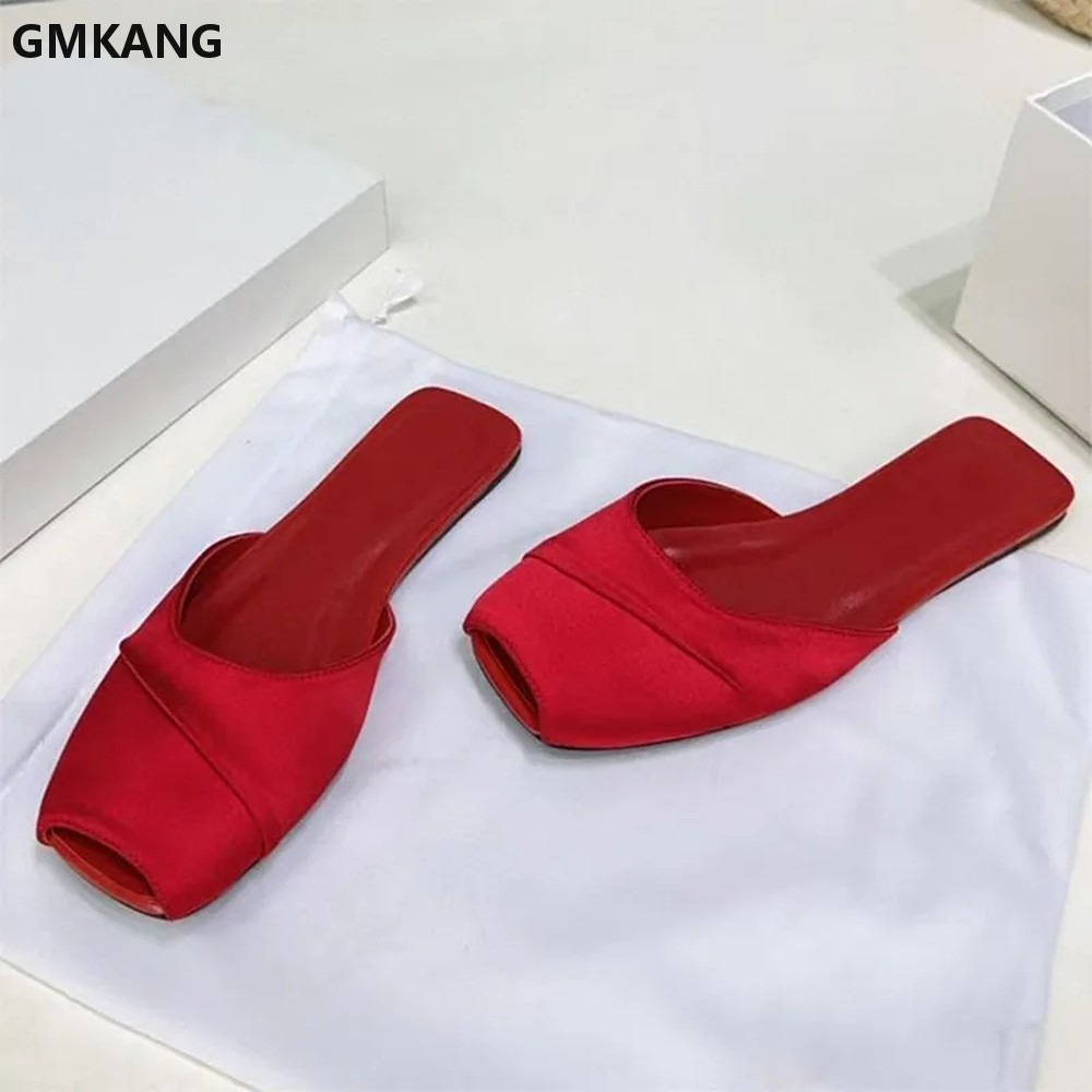 GMKANG レディース サテン スクエアトゥ フラットスラ - Slip Dress Satin のレビューと価格