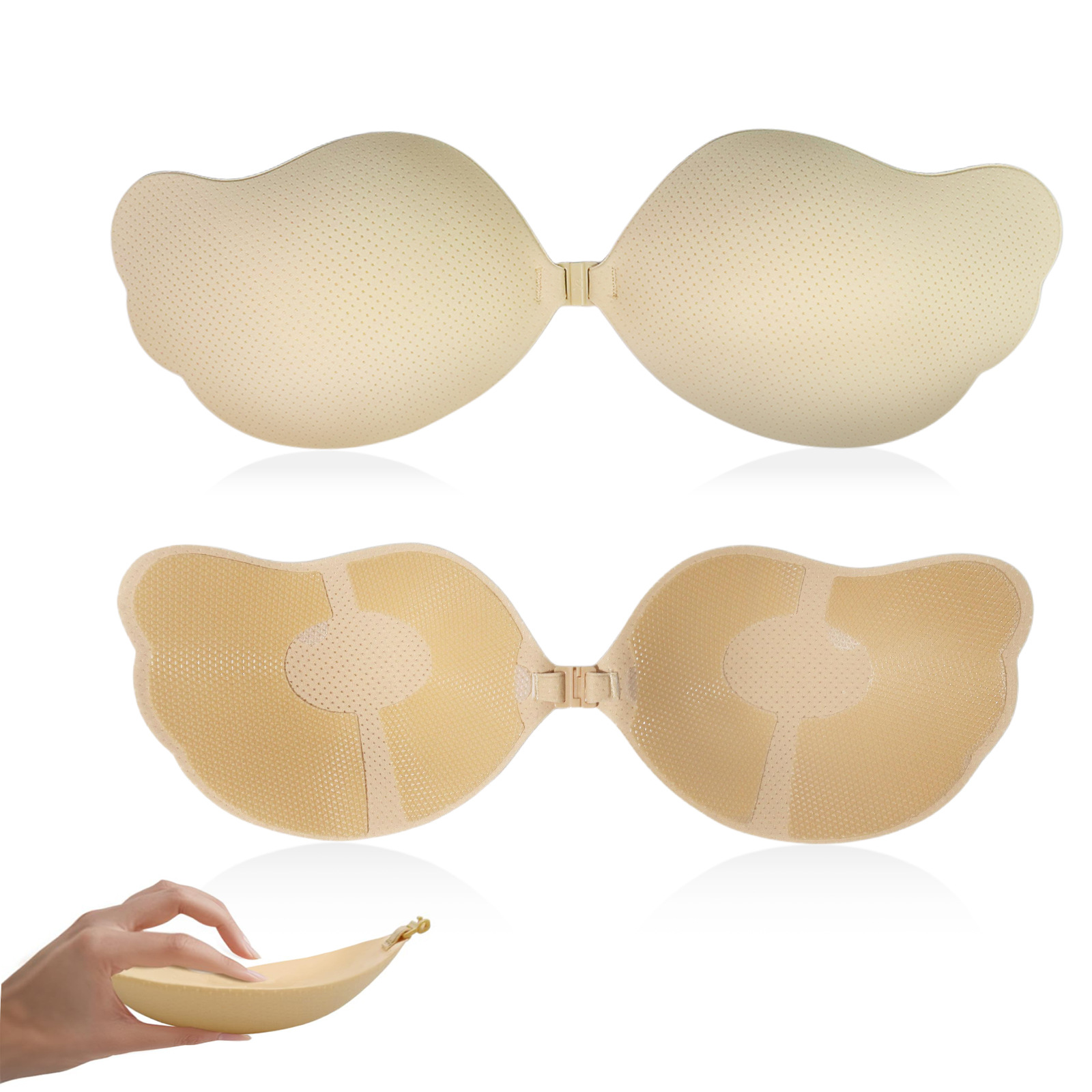 新しいウィングマンゴーカップ自己粘着式バストリフト超薄型通気 - Silicone Bra Adhesive のレビューと価格