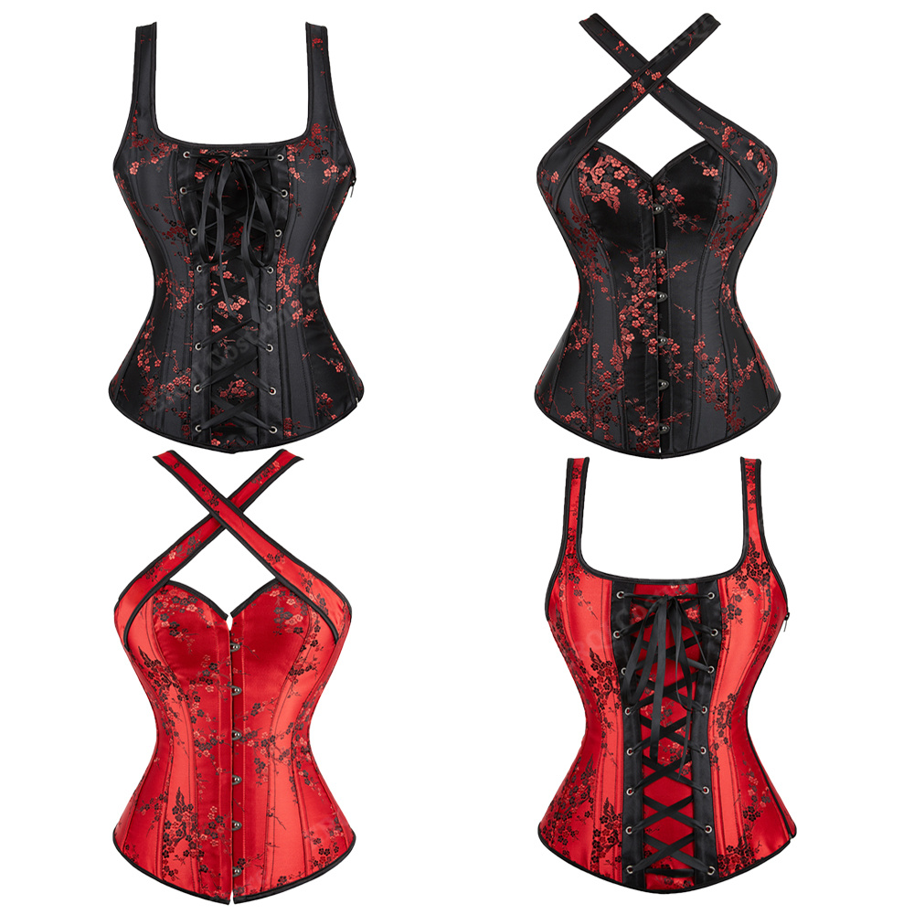 女性用ストラップ付きコルセット,フローラル,ジャカードビスチ - Corset Waist Cinch のレビューと価格