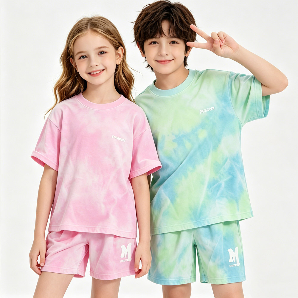 5-14 歳の子供スポーツセット綿男の子夏セット女の子ルーズ - Boyshort Underwear のレビューと価格
