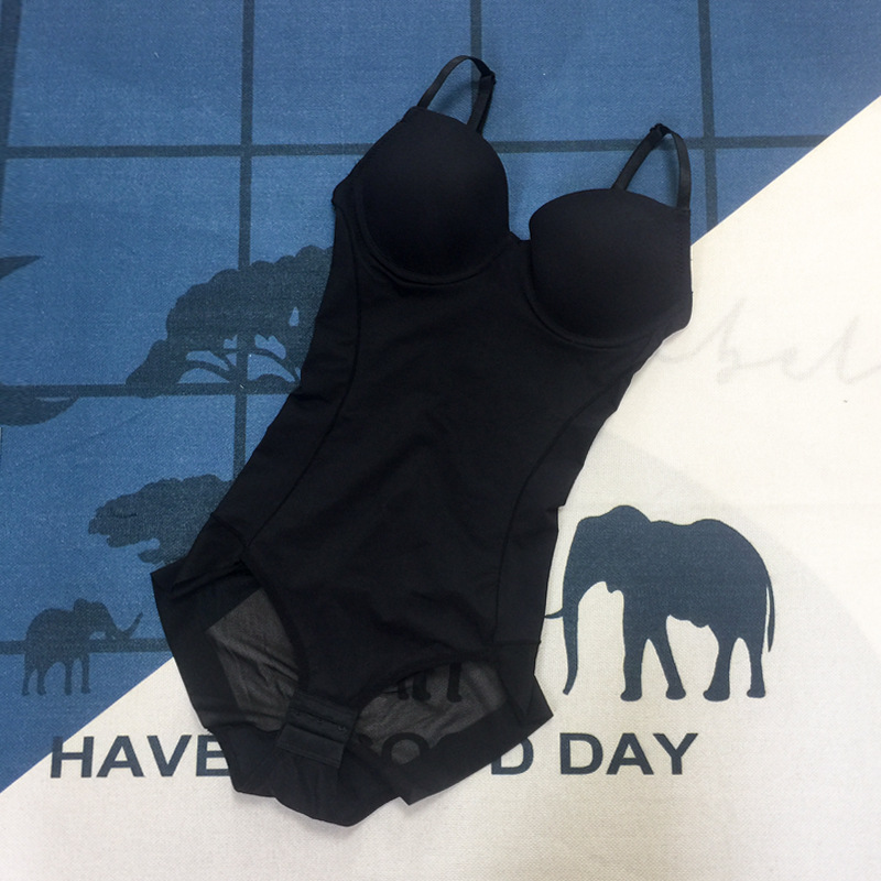 アンダーワイヤー白ボディスーツ女性シェイパーストレッチ無地シ - Shapewear Bodysuit Firm のレビューと価格