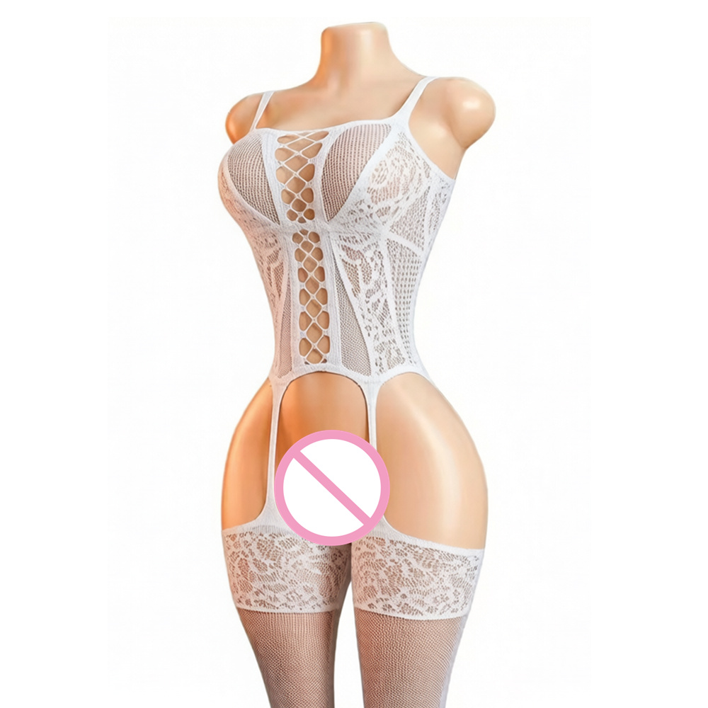 新しいオープンクロッチボディストッキング女性のセクシーなラン - Bodystocking Fishnet のレビューと価格