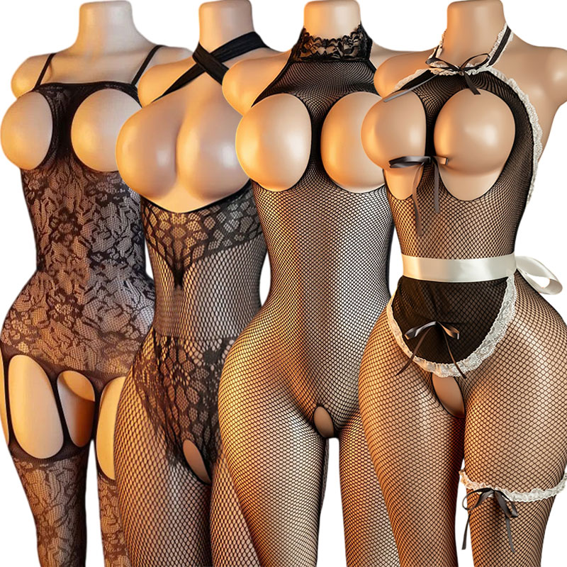 ダーティトイズ フルボディ拘束 大人用BDSMアイテム クロ - Bodystocking Fishnet のレビューと価格
